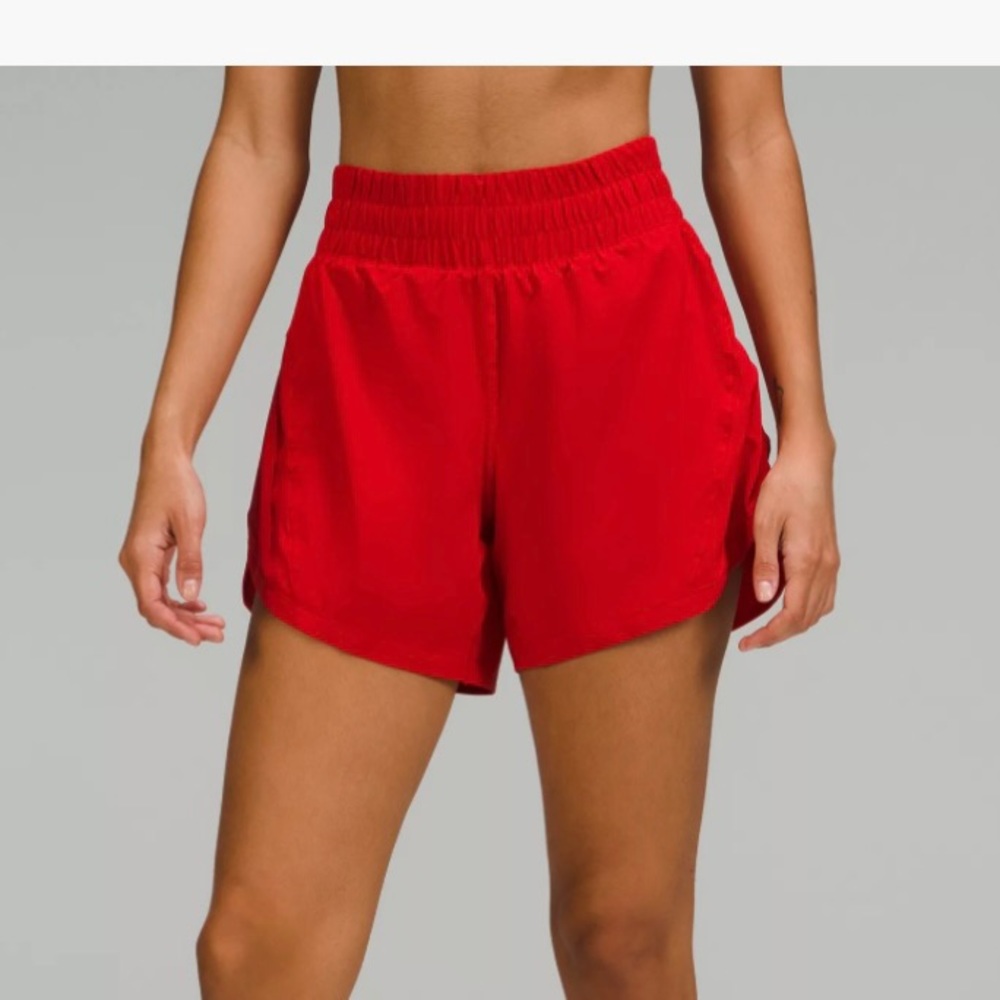 Lululemon track that high waisted 5 inch shorts